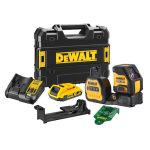 DEWALT Keresztlézer, 12/18 V XR, 2 vonal, zöld