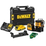 DEWALT Keresztlézer, 12/18 V XR, 3x360 vonal, zöld, 2Ah