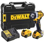 DEWALT Ütvecsavarozó, 12V, XR, kefe nélküli, 1/2, 2x5Ah