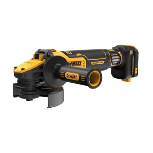 DEWALT Sarokcsiszoló, 125mm, 18V XR szabályozató, akkumulátor nélkül