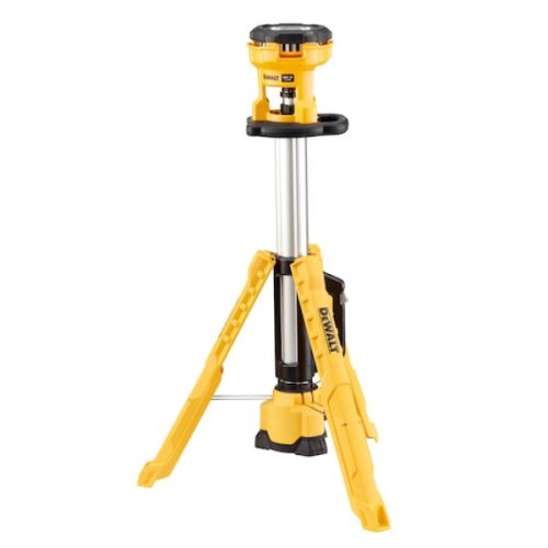 DEWALT LED-Lámpa, 18V XR, állványos, 3 lábú, akkumulátor és töltő nélkül