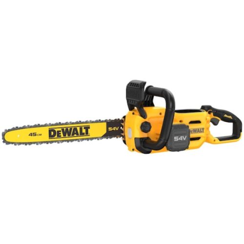 DEWALT Láncfűrész, 54V XR FLEXVOLT, 45cm, 1×3Ah/9Ah akkumulátorral és töltővel