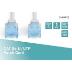 DIGITUS DK-1511-0025 Cat.5e U/UTP PVC 0,25m szürke patch kábel