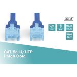 DIGITUS DK-1511-005/B Cat.5e U/UTP PVC 0,5m kék patch kábel
