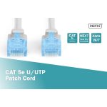 DIGITUS DK-1512-100 Cat.5e U/UTP PVC 10m szürke patch kábel
