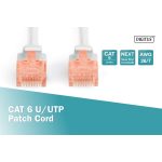 DIGITUS DK-1612-010 Cat.6 U/UTP PVC 1m szürke patch kábel