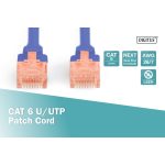 DIGITUS DK-1617-010/B Cat.6 U/UTP LSZH 1m kék patch kábel