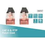 DIGITUS DK-1644-010/BL Cat.6 S/FTP LSZH 1m fekete patch kábel