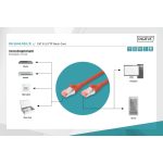 DIGITUS DK-1644-010/R Cat.6 S/FTP LSZH 1m piros patch kábel