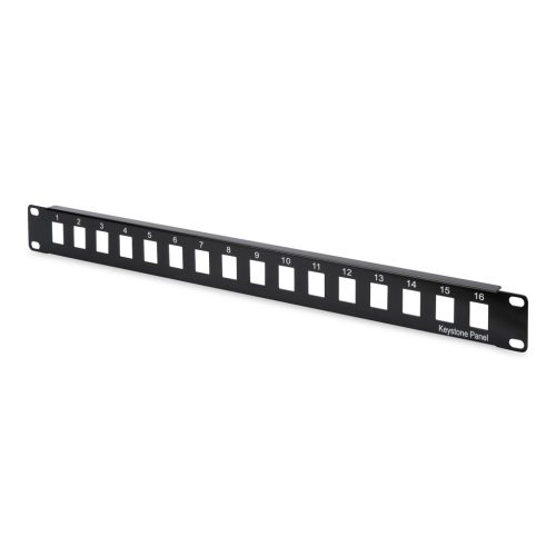 DIGITUS DN-91400 19 1U 16port fekete moduláris üres patch panel