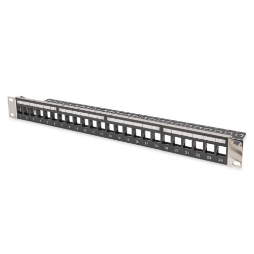 DIGITUS DN-91411-LF 19 1U 24port ABS moduláris üres patch panel