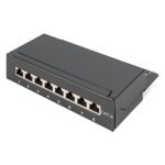 DIGITUS DN-91608SD Cat.6 8port asztali fekete árnyékolt patch panel