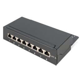  DIGITUS DN-91608SD Cat.6 8port asztali fekete árnyékolt patch panel