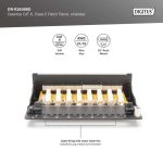 DIGITUS DN-91608SD Cat.6 8port asztali fekete árnyékolt patch panel