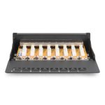 DIGITUS DN-91608SD Cat.6 8port asztali fekete árnyékolt patch panel