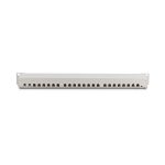 DIGITUS DN-91624S 19 1U 24port Cat.6 kompakt szürke árnyékolt patch panel