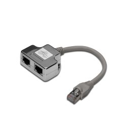   DIGITUS DN-93904 Cat.5e árnyékolt RJ45/RJ45 LAN-LAN lengő Y elosztó