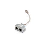 DIGITUS DN-93904 Cat.5e árnyékolt RJ45/RJ45 LAN-LAN lengő Y elosztó