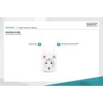 DIGITUS DN-95400 16A 3500W Schuko túlfeszültségvédő adapter