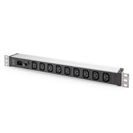  DIGITUS DN-95429 19"" 1U PDU 230V 10A 9xIEC C13 aljzat IEC C14 csatlakozó 2m elosztósor