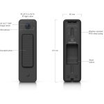 Ubiquiti UniFi Protect UVC-DOORBELL-LITE-B 1xFE LAN port IPX5 5MP IR fekete videós kapucsengő