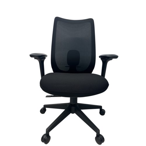 Aarven, Fekete, 4D kartámlás, deréktámaszos, Irodai forgószék