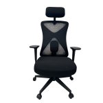 Aarven, Fekete, 3D kartámaszos, 2D fejtámaszos, deréktámaszos, Irodai szék  /1db/