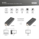 DIGITUS DS-55323 HDMI 4K 30Hz WiFi Video 30m extender szett