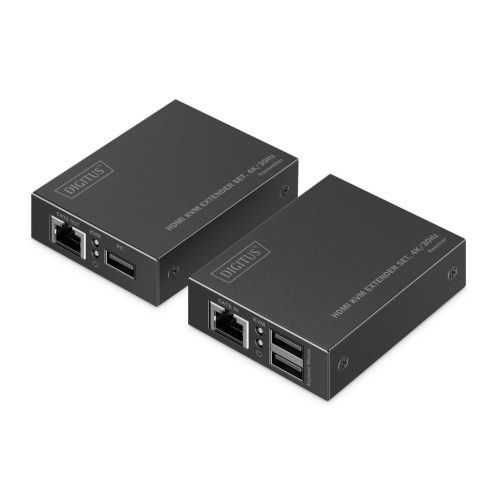 DIGITUS DS-55357 HDMI 4K UHD 30Hz Cat.6 KVM IP 40m extender szett
