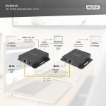 DIGITUS DS-55519 HDMI 4K 30Hz Cat.6/Cat.6A/Cat.7/Cat.8 70m extender szett