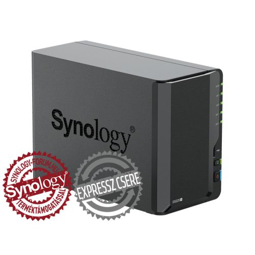 Synology DiskStation DS225+ (2GB) 2x SSD/HDD lemezes NAS + regisztrációs kártya