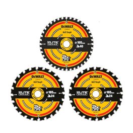 DEWALT Körfűrészlap, készlet, ELITE SERIES, 3db, 165mm