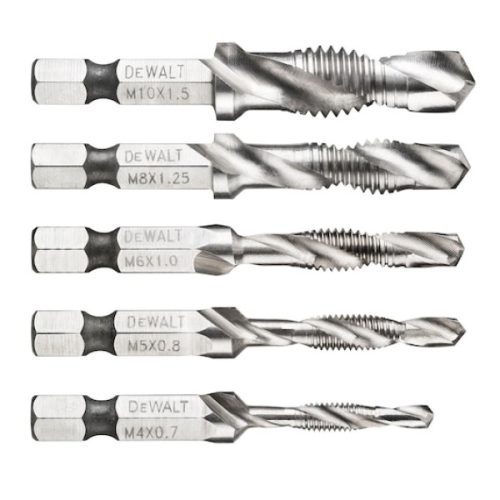 DEWALT Bithegy, önmetsző, 5 db, M4,M5,M6,M8,M10