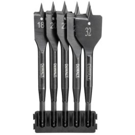 DEWALT Hegytartó, lapos fafúrók Extreme, 5db, 18-32mm