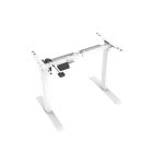 Aarven, 1 motoros, 2 szegmensű, fehér, állítható magasságú asztaltalp