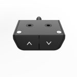 Aarven, 1 motoros, 2 szegmensű, fehér, állítható magasságú asztaltalp