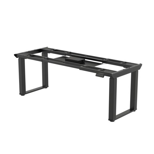 Aarven, 4 motoros, 3 szegmensű, fekete, állítható magasságú, asztaltalp