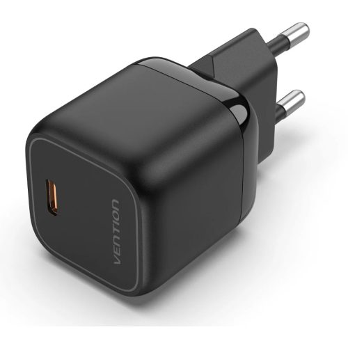 Vention USB-C (1-port,30W, fekete), töltő