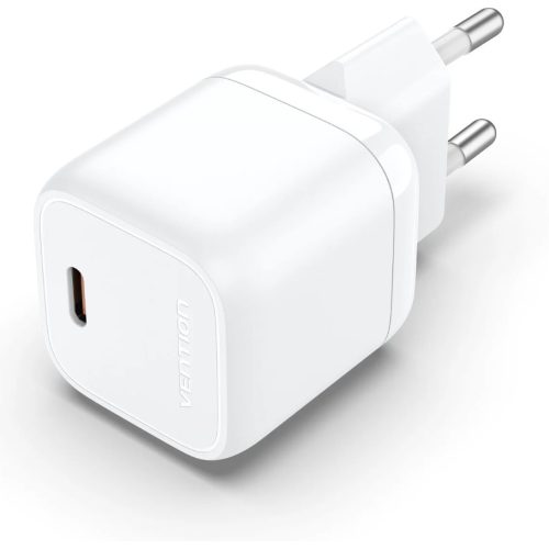 Vention USB-C (1port,30W, fehér) ,töltő