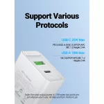 Vention USB-A+C (2port, 18W/20W,fehér), töltő