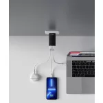 Vention USB-C+C+A (65W/30W/30W,  3-portos, fekete), töltő