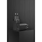 Vention USB-C+C+A (65W/30W/30W,  3-portos, fekete), töltő