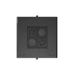 Lanberg FF01-6615-12B 19 15U SZÉL:600mm MÉLY:600mm MAG:848mm lapraszerelt üvegajtós fekete álló rack szekrény