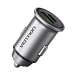 Vention USB-A+C (2port,18/20W, szürke, szivargyújtós), töltő