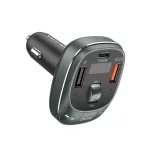 Vention USB-C+A+A (3port,30W/18W/5W, Fm transzmitter, fekete), töltő