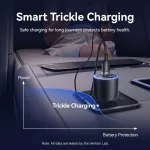 Vention USB-A+C*2 (3port,100/75/36W, fekete,szivargyújtós), töltő