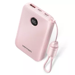 Vention FKAP0-C 10000mah, (rózsaszín,22,5W), powerbank