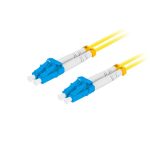 Lanberg FO-LULU-SD11-0020-YE Monomódusú OS2 9/125 LSZH 4xLC/UPC duplex 2m optikai patch kábel