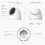 Ubiquiti UniFi UVC-G5-Turret-Ultra kültéri/beltéri 4MP 2K fehér IP kamera