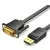 Vention Displayport -> DVI, (fekete), 1m, kábel